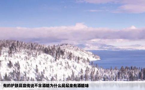 有的护肤品宣传说不含酒精为什么闻起来有酒精味