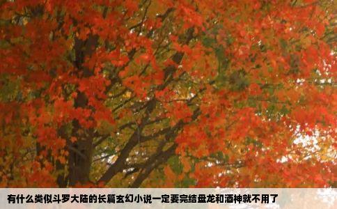 有什么类似斗罗大陆的长篇玄幻小说一定要完结盘龙和酒神就不用了