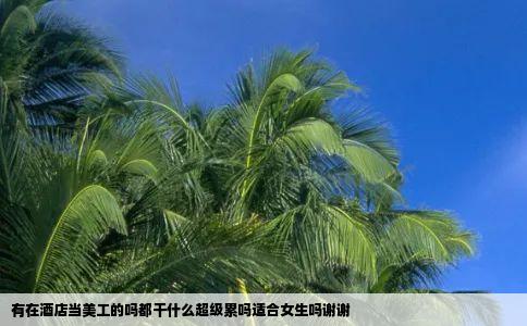 有在酒店当美工的吗都干什么超级累吗适合女生吗谢谢