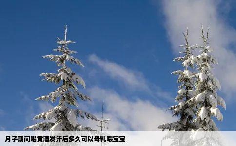 月子期间喝黄酒发汗后多久可以母乳喂宝宝