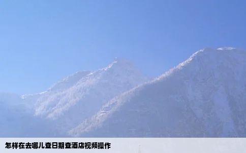 怎样在去哪儿查日期查酒店视频操作