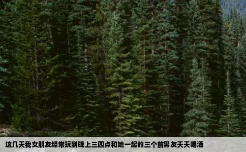 这几天我女朋友经常玩到晚上三四点和她一起的三个前男友天天喝酒