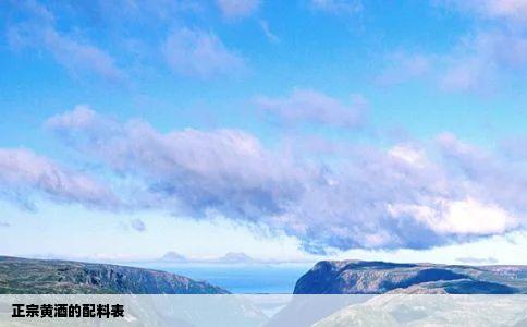 正宗黄酒的配料表