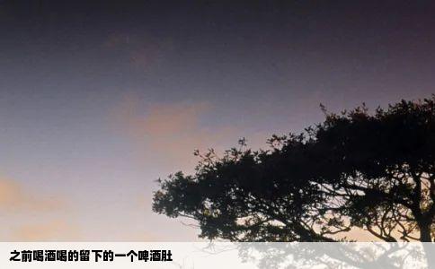 之前喝酒喝的留下的一个啤酒肚