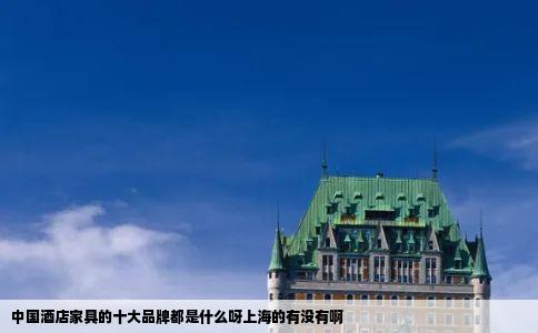 中国酒店家具的十大品牌都是什么呀上海的有没有啊