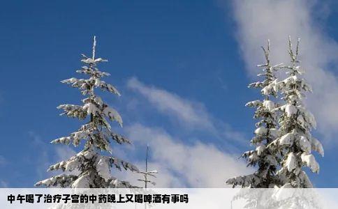 中午喝了治疗子宫的中药晚上又喝啤酒有事吗