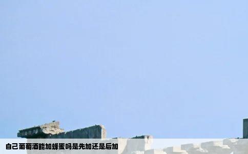 自己葡萄酒能加蜂蜜吗是先加还是后加