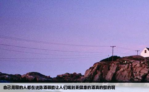 自己周围的人都在说陈酒器能让人们喝到更健康的酒真的假的啊