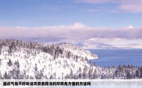 最近气色不好听说花茶养颜泡的好烦有方便的方法吗
