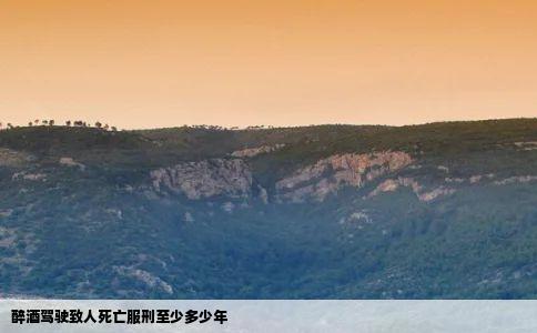 醉酒驾驶致人死亡服刑至少多少年