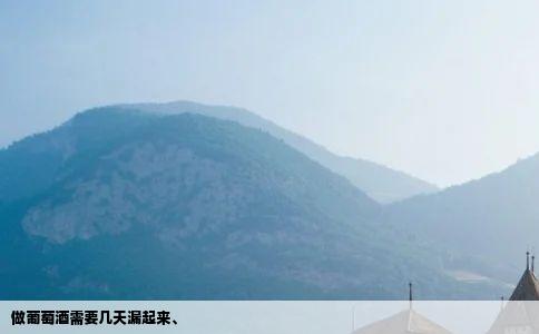 做葡萄酒需要几天漏起来、