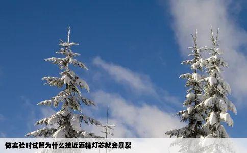 做实验时试管为什么接近酒精灯芯就会暴裂