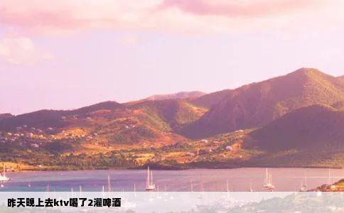 昨天晚上去ktv喝了2灌啤酒