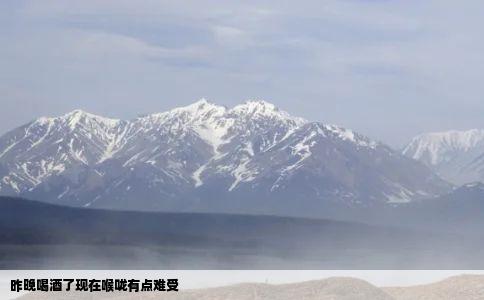 昨晚喝酒了现在喉咙有点难受